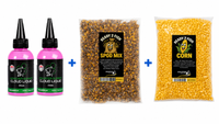 5kg Mezcla de Partículas + 5kg Maíz + 2x Monster Shrimp Booster Líquido 100ml - Oferta de Verano