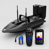 Barco cebador medio - Carbono - PRO - Sonda + Piloto automático
