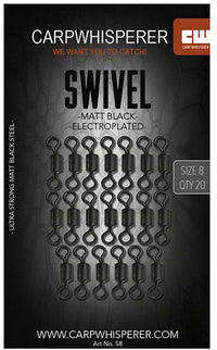 Giratorios para carpa - 20 unidades - Tamaño 8