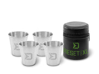RESET - Set de Vasos de Acero Inoxidable Shot - 70ml - Con Estuche