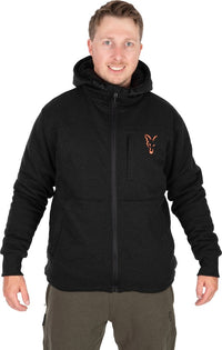 Colección Sherpa Hoody Negro/Naranja