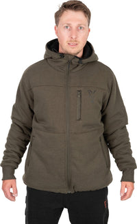 Colección Sherpa Hoody Verde/Negro