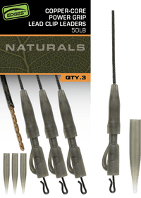 Edges Naturals Copper-Core Power Grip Lead Clip Leaders