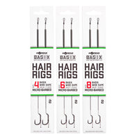 Basix Hair Rigs - Wide Gape - Sin Anzuelo