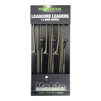 Leader de plomo - 100cm - Giratorio con anilla - 3 unidades