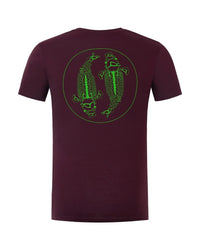 Camiseta Mandala - Burdeos