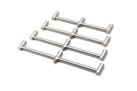 Singlez - Buzzbar para 3 cañas - Acero inoxidable plateado