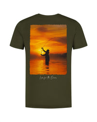 Camiseta Sunrise - Verde Oliva Oscuro