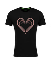 Camiseta femenina Love - Negro