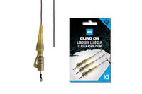 Leader de Leadcore listo con clip de plomo