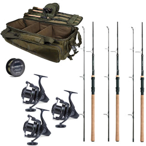 Juego completo con 3 cañas