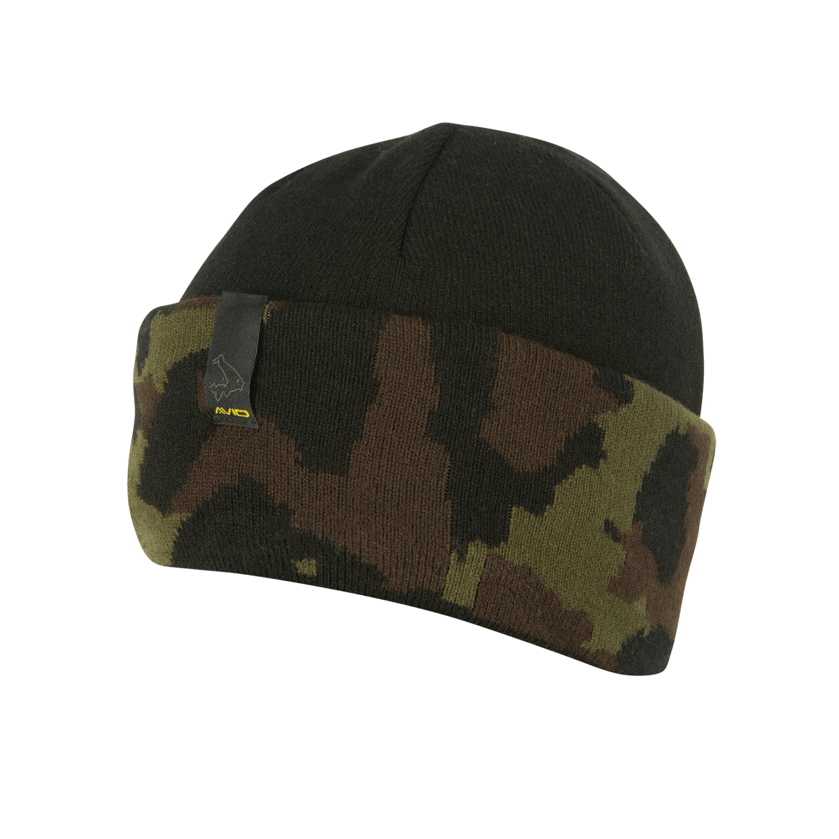 Gorro negro y camuflaje