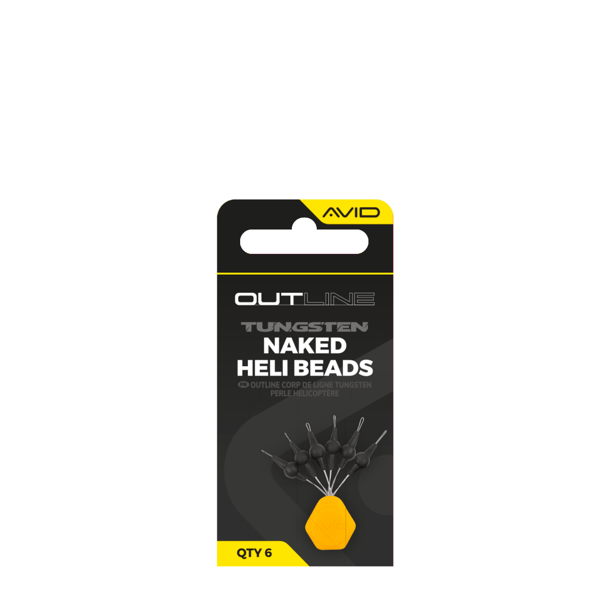 Avid Carp Outline - Tungsten Naked Heli Beads - KarperCentrale