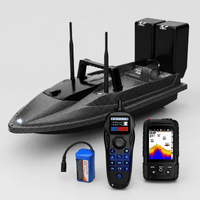 Barco cebador medio - Carbono - PRO - Sonda + Piloto automático