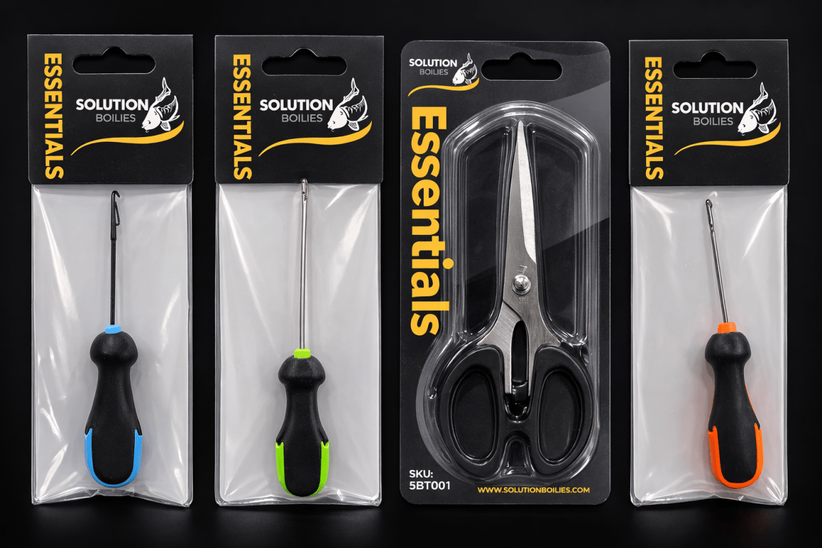 CC Solution Boilies 3 Needles + Braid Scissors - KarperCentrale