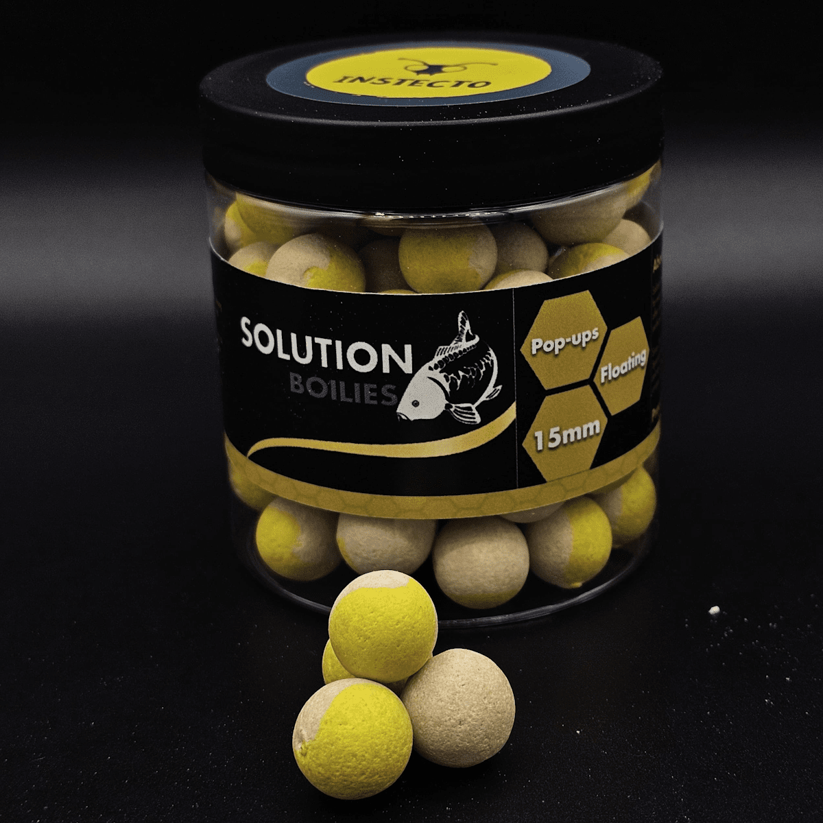 CC Solution Boilies InStecto Duo's - pop ups - 15mm - Blood Boosted - KarperCentrale