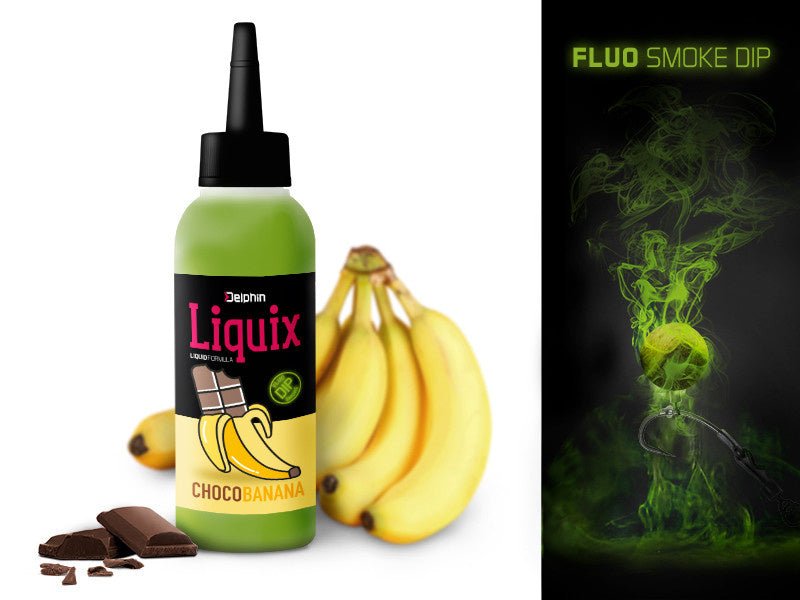 D Snax LiquiX - Chocolate y Plátano - Fluo Dip - Seguro para PVA - Dulce