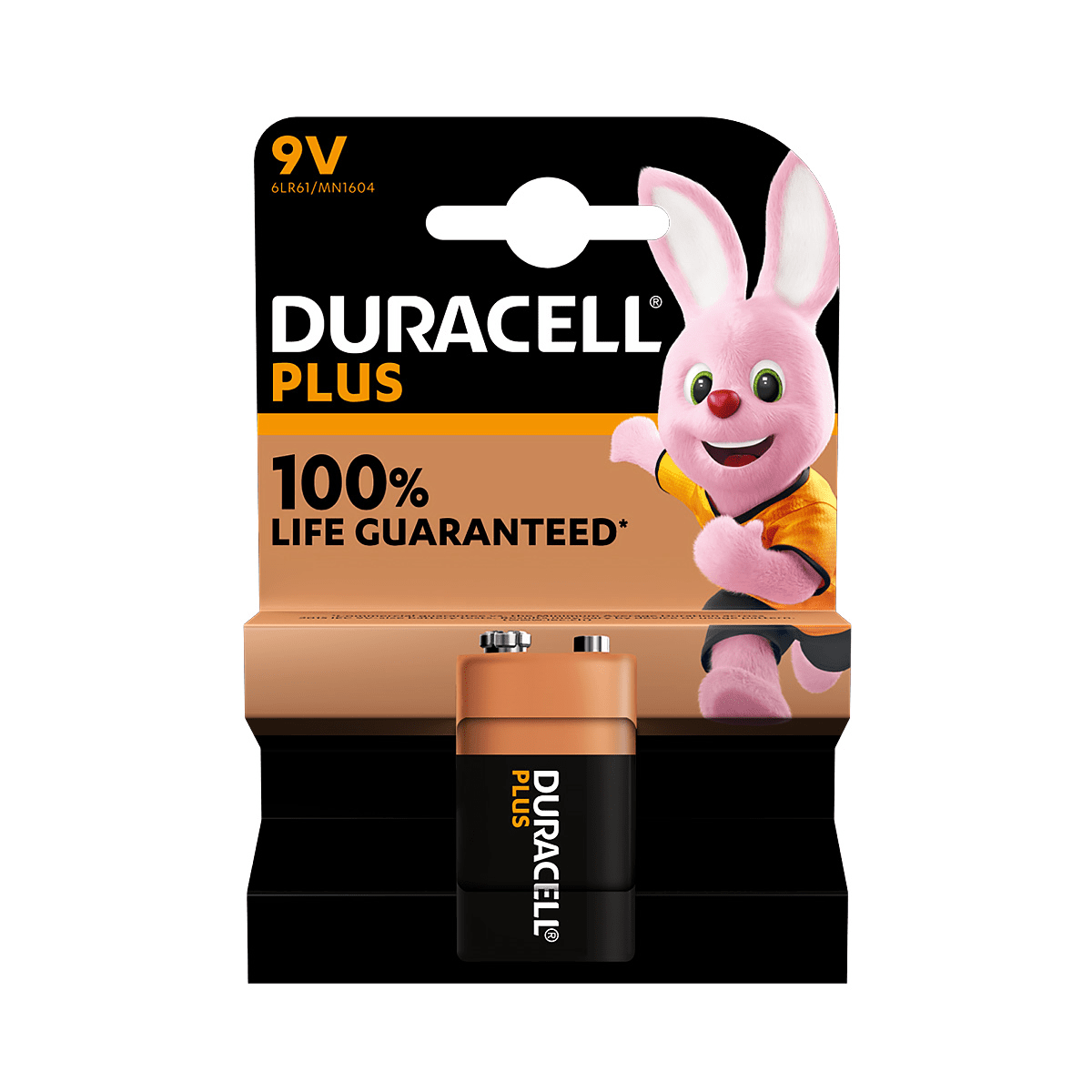 Duracell 9V - Blok Batterij - Plus Alkaline - KarperCentrale