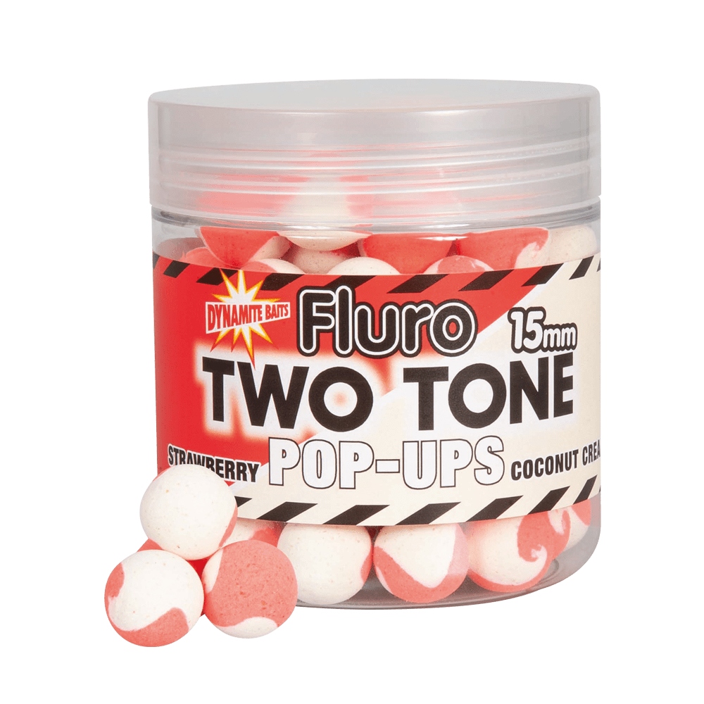 Fluro Two Tone Pop-Ups - 15mm - Strawberry & Coconut