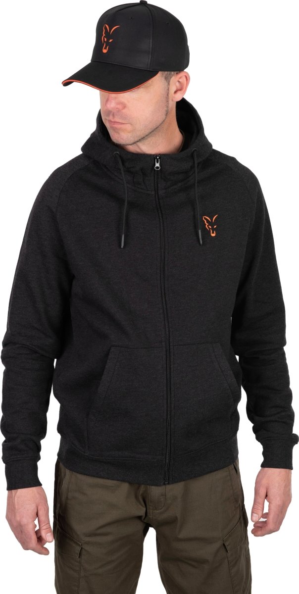 Colección LW Sudadera con capucha Negro/Naranja