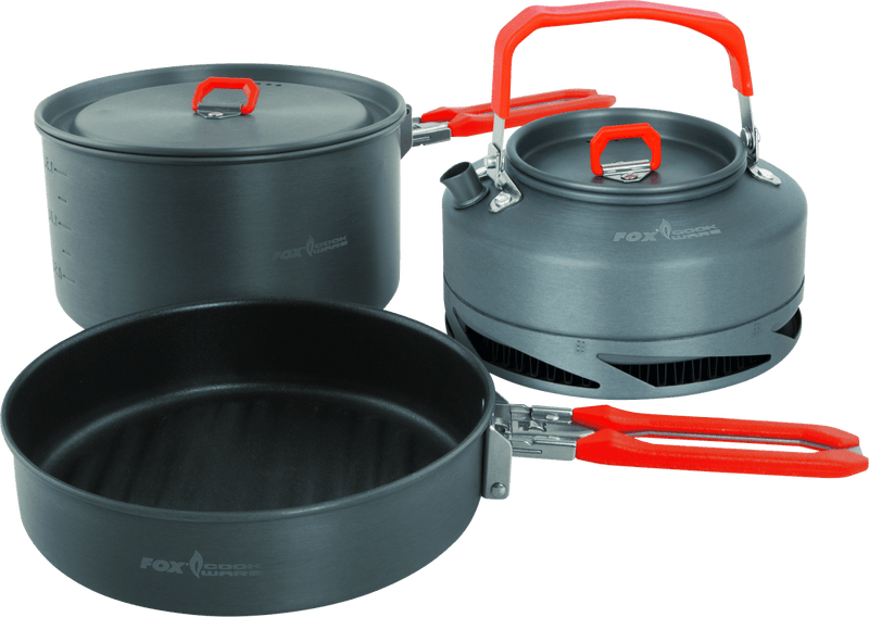 Set de 3 piezas de utensilios de cocina medianos con sartenes antiadherentes