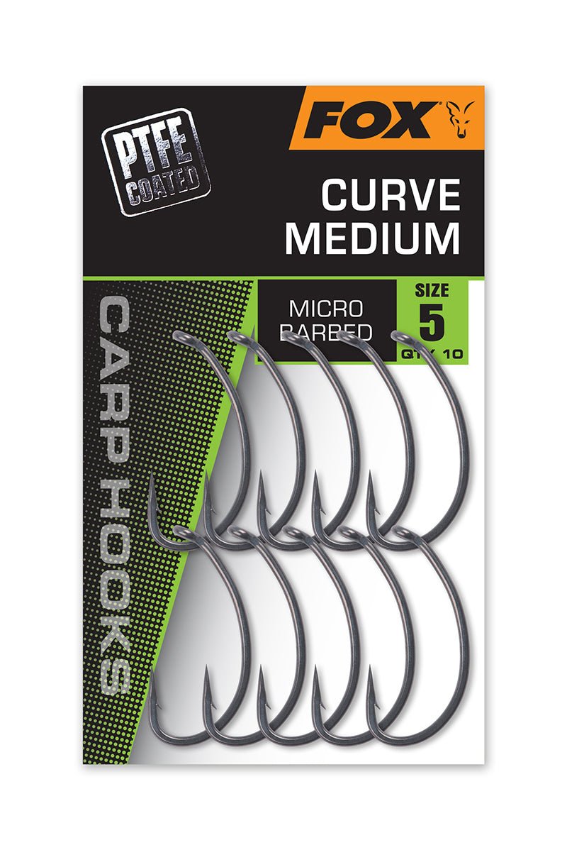 Curve Medium - Anzuelos para Carpa - Edición PTFE