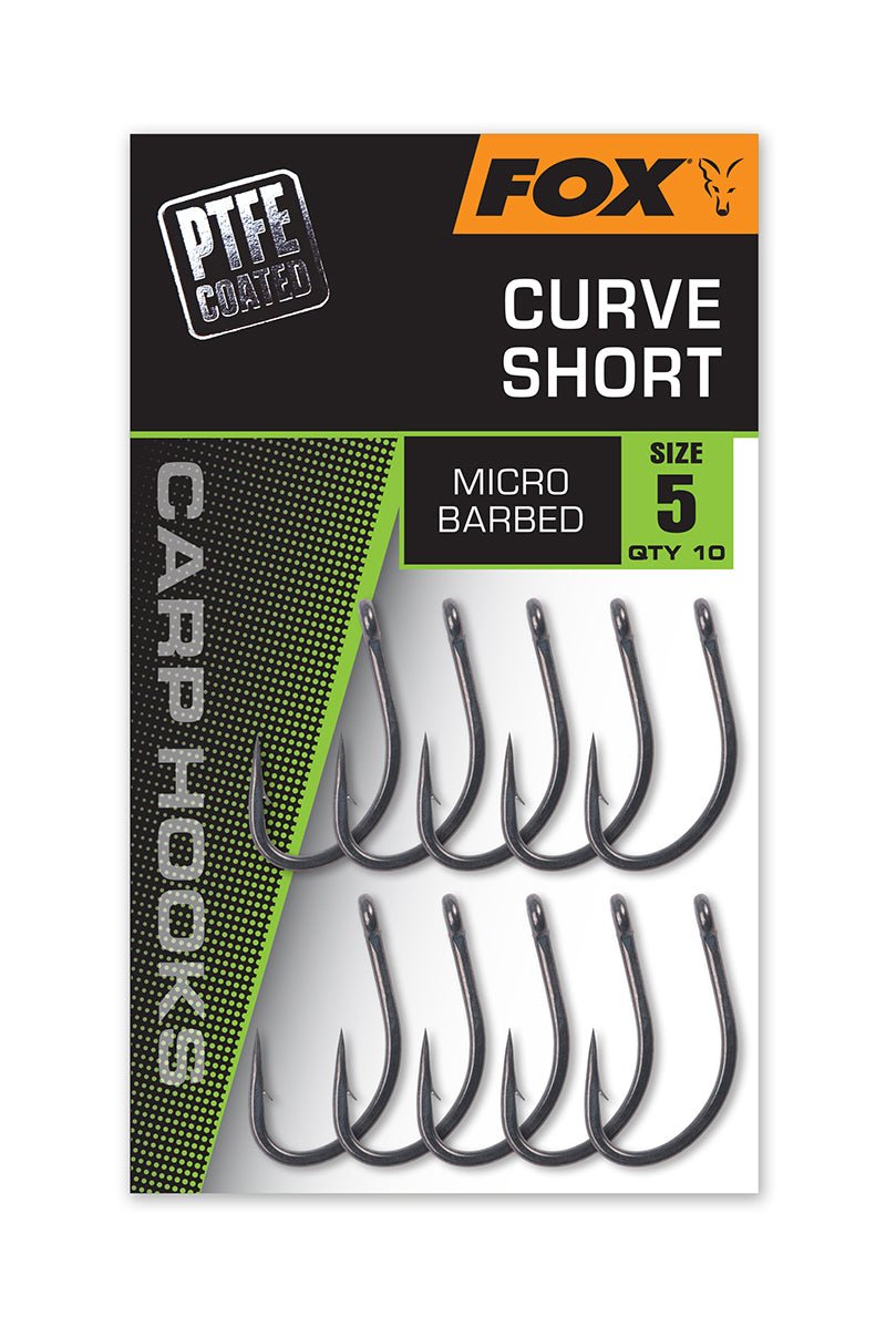 Fox Curve Short - Carp Hooks - PTFE Edition - KarperCentrale