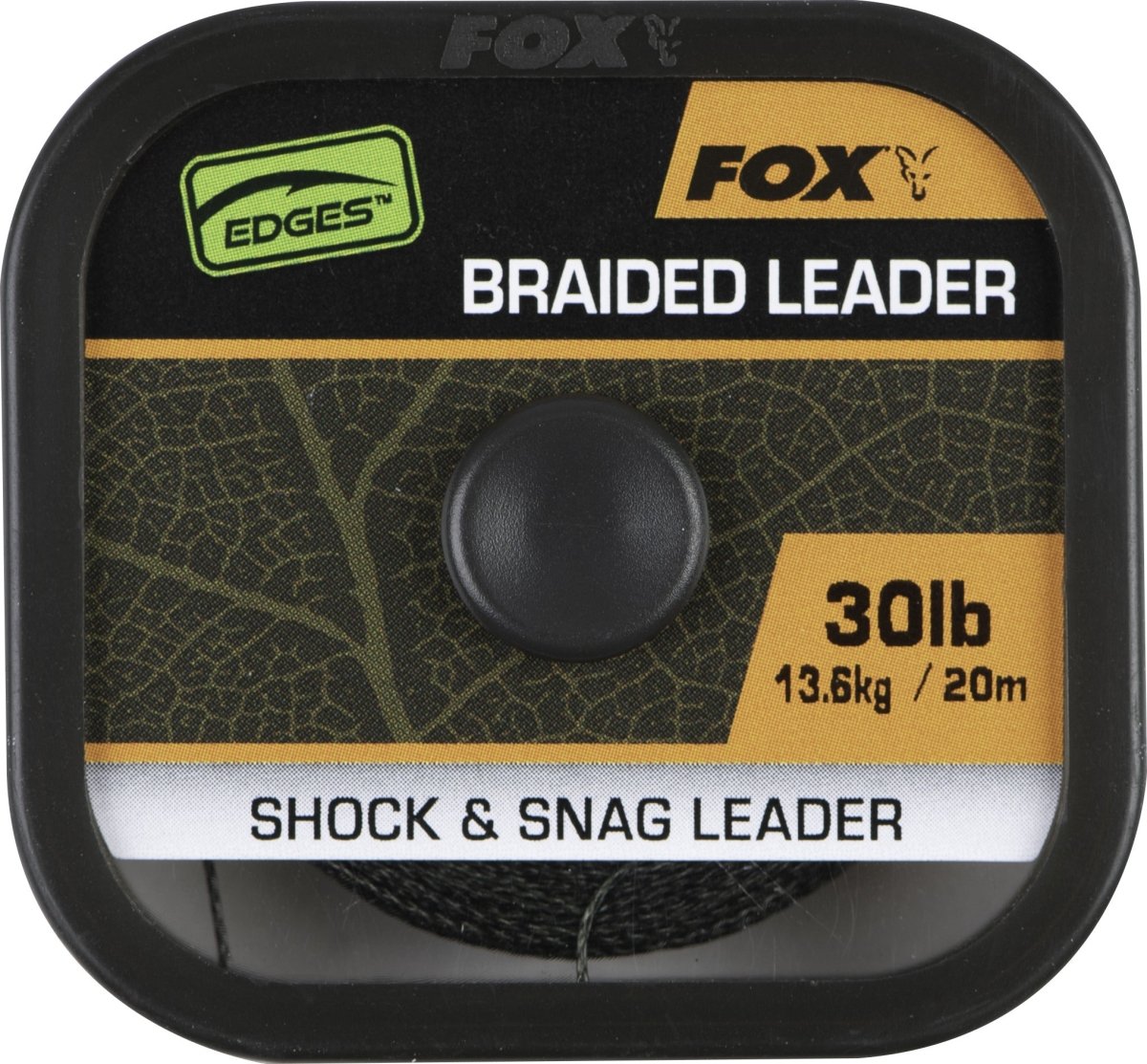 Edges Naturals Braided Leader - 20m - Snag & shock leader