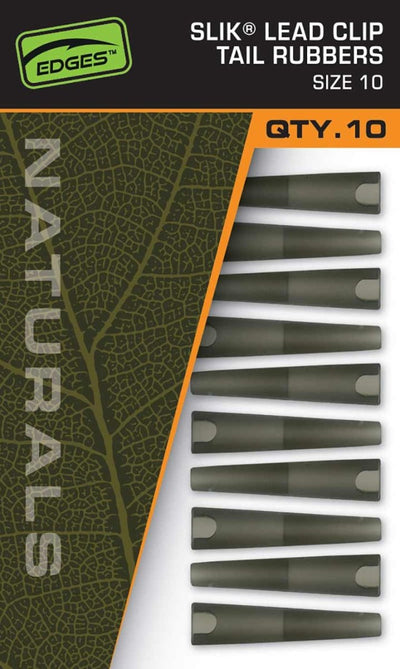 Fox Edges Naturals Slik Lead Clip Tail Rubber - dé KarperCentrale