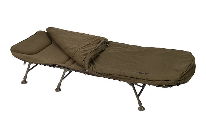 FOX EOS Compact Sleep System - 3 Seizoenen - Lichtgewicht - Complete Bedchair Set - KarperCentrale