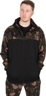 LW Black Camo Sudadera con Capucha y Cremallera Dividida