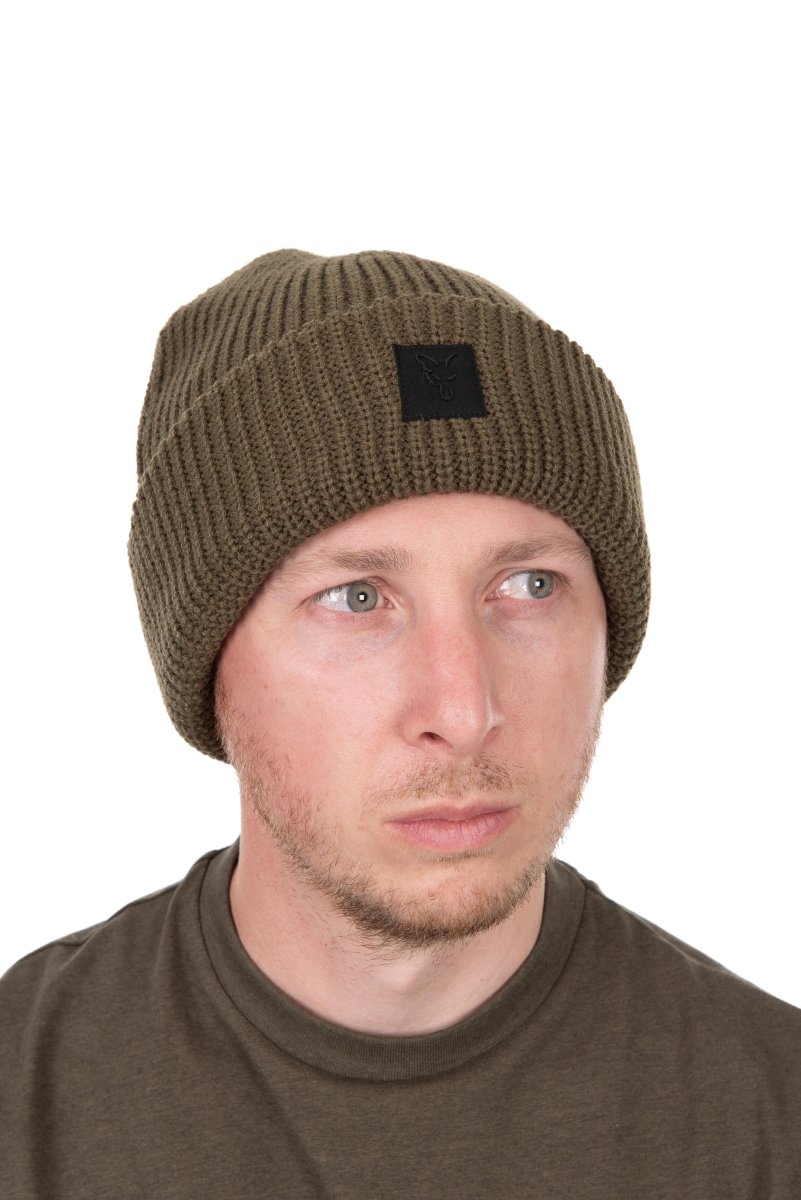Olive Merino Blend Beanie - Muts