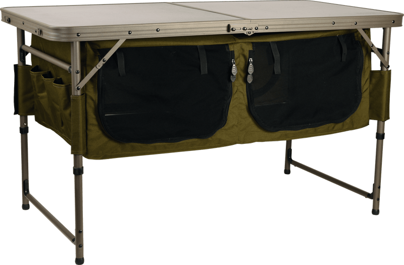 Mesa de sesión con almacenamiento