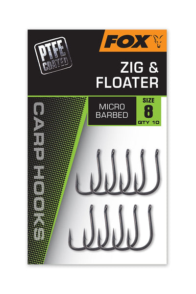Fox Zig & Floater - Carp Hooks - PTFE Edition - KarperCentrale