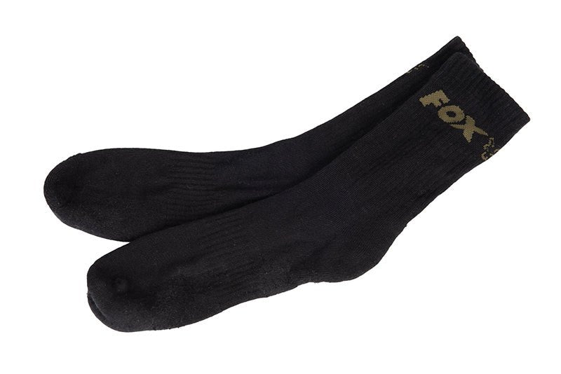 FOX Zwarte sokken - 3 pack - KarperCentrale