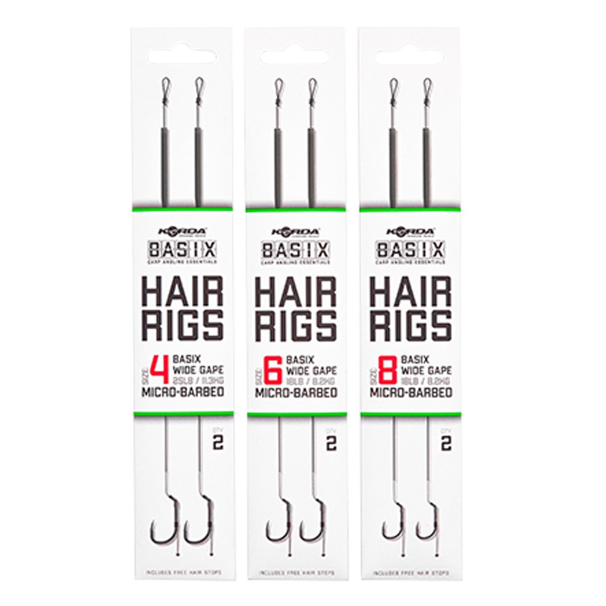 Basix Hair Rigs - široký oblouk - mikrohrot