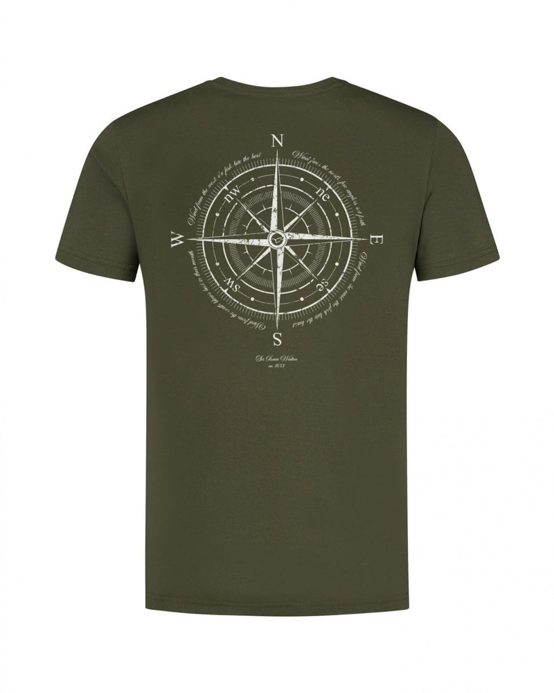 Camiseta Compass - Verde Oliva Oscuro