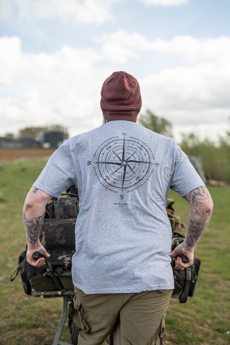 Camiseta Compass - Gris Jaspeado