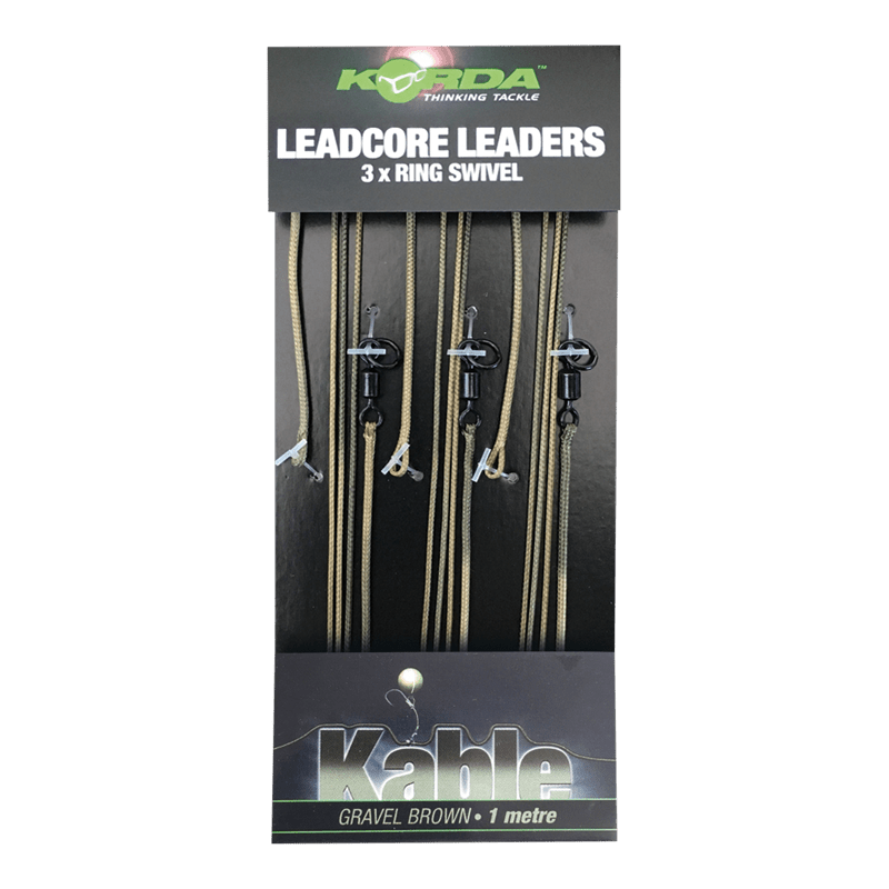 Leadcore Leader - 100cm - Ring Swivel - 3 stuks