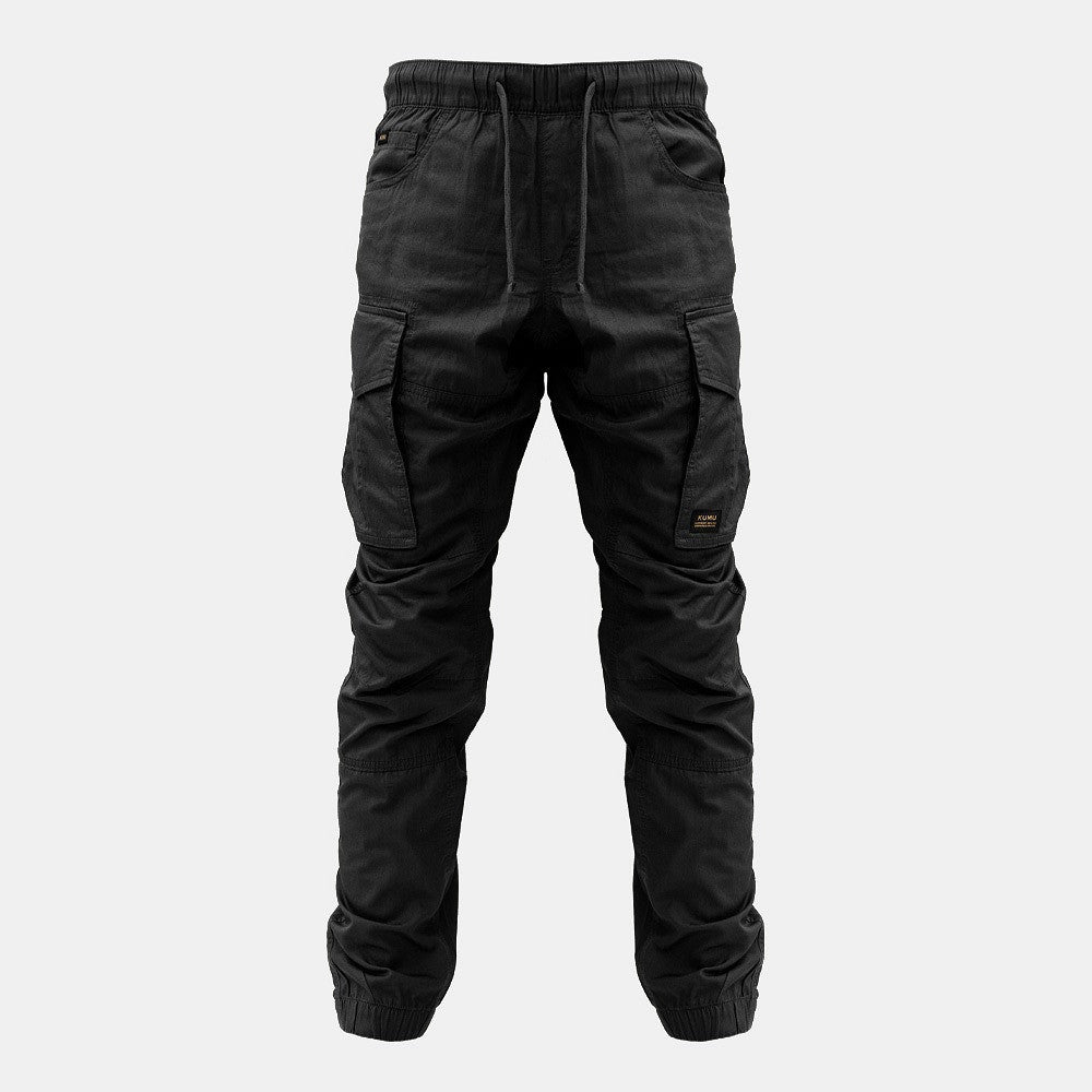 Kumu Cargo Pants - Utility - Black - KarperCentrale