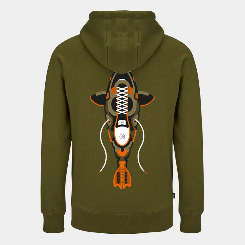 Sudadera con capucha - Cuero auténtico