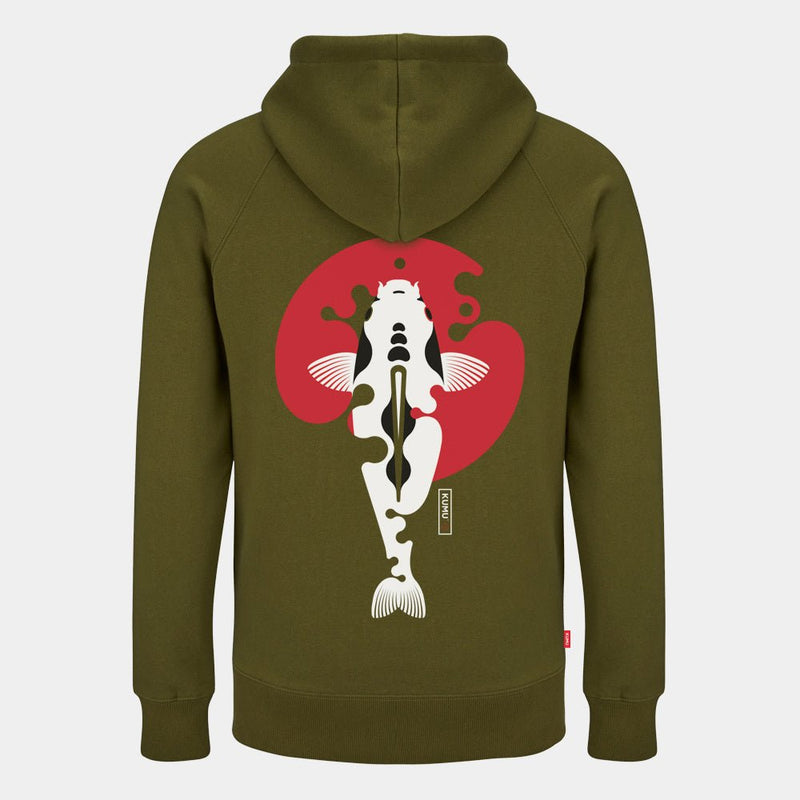 Sudadera con capucha Rising Sun - Diseño Koi