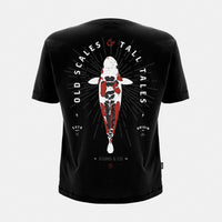 Camiseta Tall Tales - Diseño Koi - Estilo Tatuaje