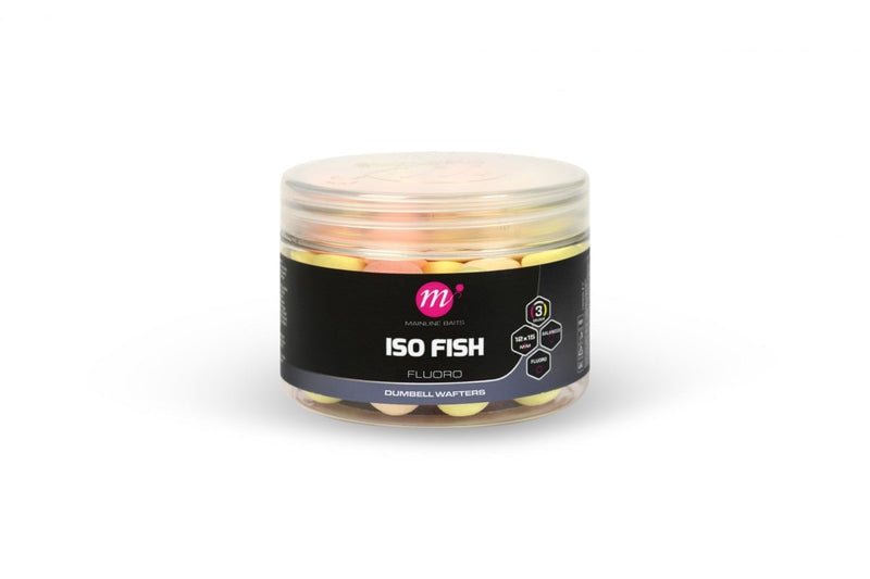 ISO Fish - Fluoro Dumbell Wafters - 12 x 15mm - Colores mixtos