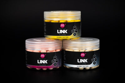 Mainline Link - Fluoro Dumbell Wafters - 12 x 15mm - KarperCentrale