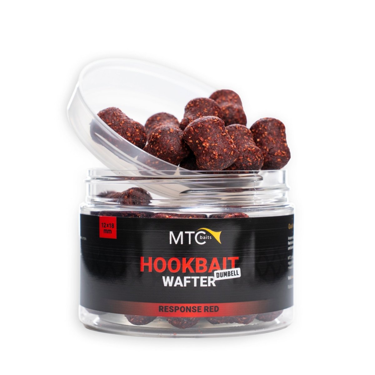MTC Response Red - Hookbait - Dumbel Wafter - 12x18mm - KarperCentrale