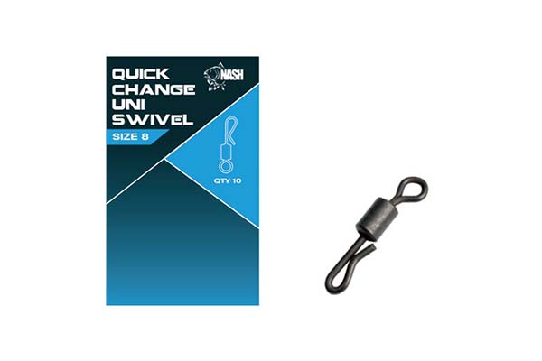 Nash Tackle Quick Change Swivel Size 8 - KarperCentrale