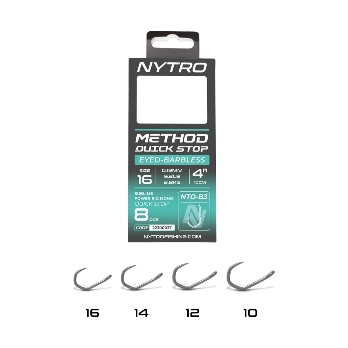 Nytro NTO - B3 Barbless Method Quick - Stop Rig - 10cm - KarperCentrale