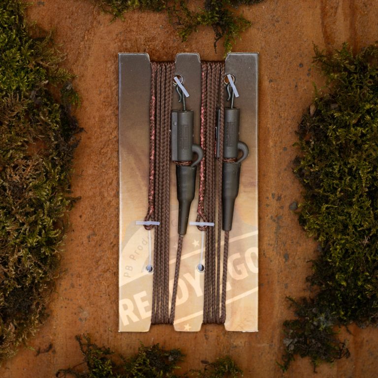 PB Products Hit & Run - R2G - Leadclip - Stretch Attack Leader - 90cm - Silt - KarperCentrale