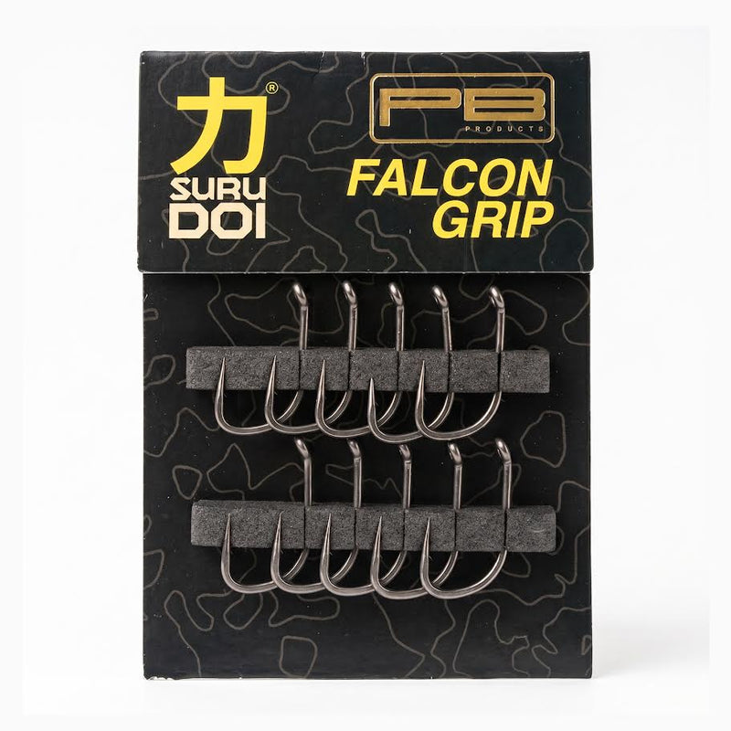 Surudoi - Anzuelo Falcon Grip con recubrimiento PTFE